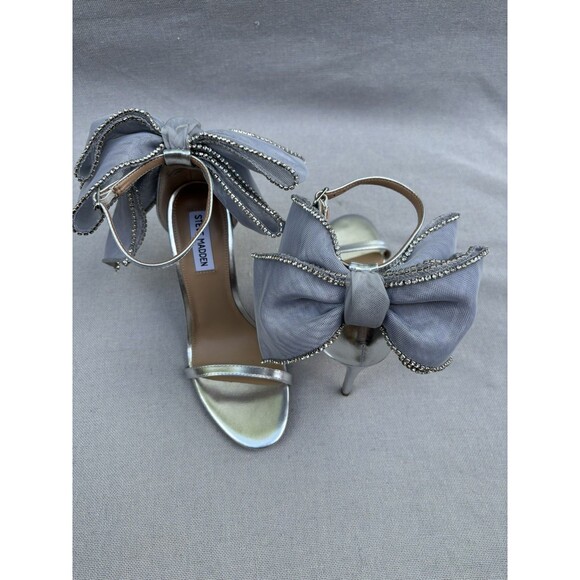 Steve Madden Shoes - Steve Madden Benni-R Rhinestone Embellished Bow Back Dress Sandals Size 9